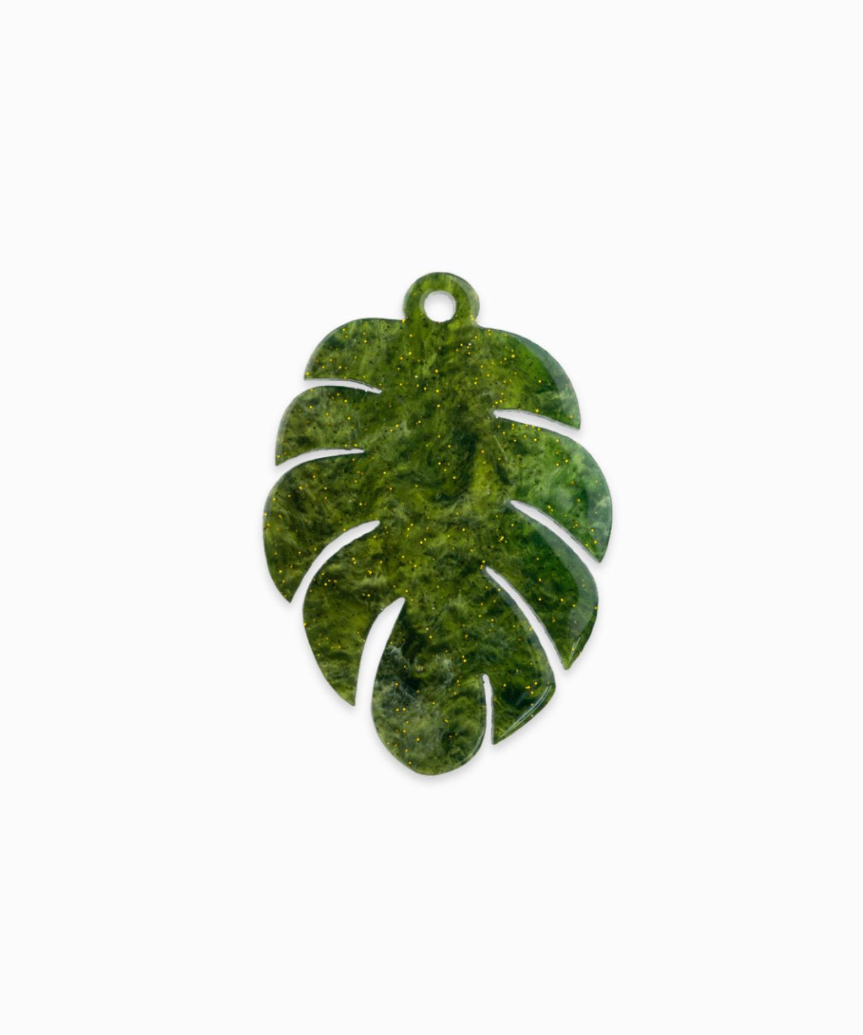 Pendentifs feuille de bananier 30x44mm