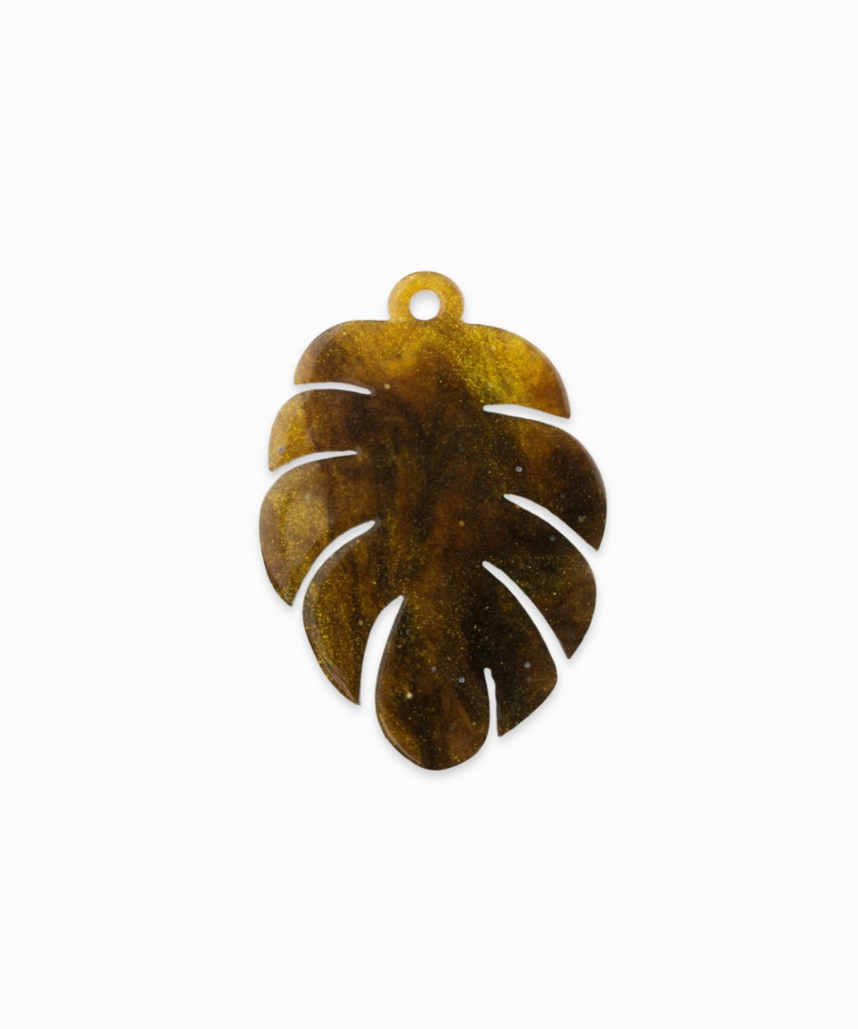 Pendentifs feuille de bananier 30x44mm