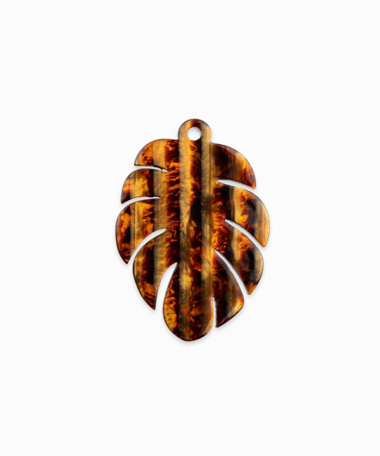 Pendentifs feuille de bananier 30x44mm