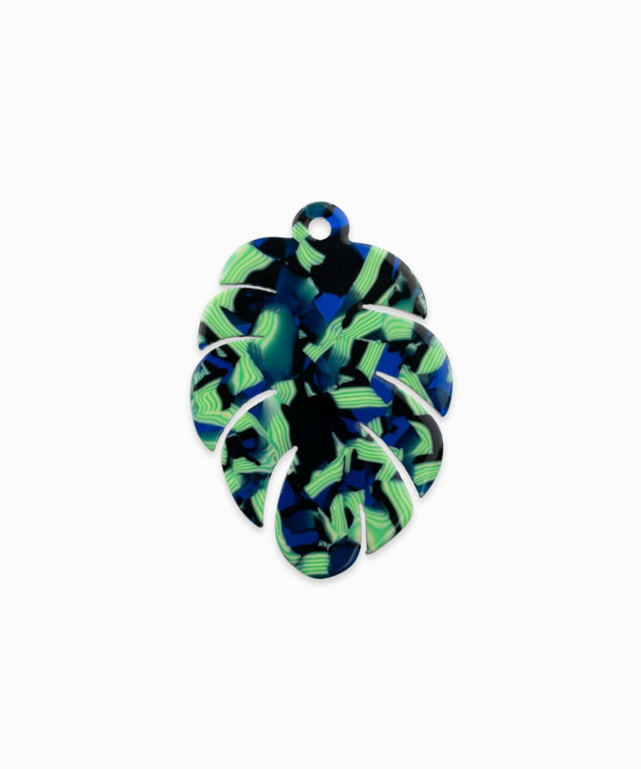 Pendentifs feuille de bananier 30x44mm