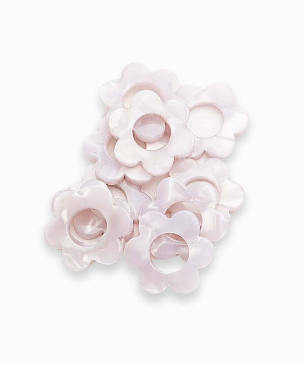 Pendentif fleurs en acétate 21mm