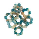 Pendentif fleurs en acétate 21mm