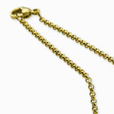 Sautoir maille jaseron 2mm - Longueur 80 cm