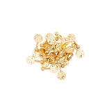 Sequins intercalaires martelés ronds bille 6mm