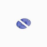 Sequins 2 trous demi-lune résine époxy 15x8mm