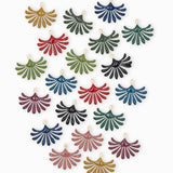 Sequins ginkgo résine époxy 21x17mm - Lot mélangé #1 et #2