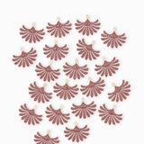 Sequins ginkgo résine époxy 21x17mm