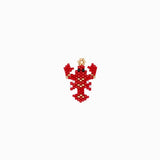 Pendentif tissage homard 23x20mm