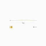 Tiges tête boule 7cmx0.5mm