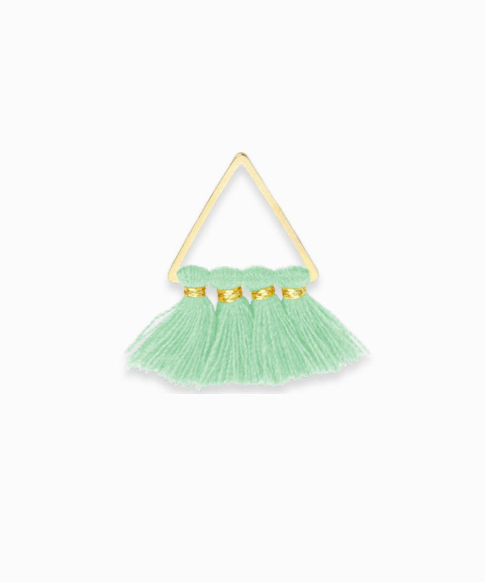 Pendentif pompon en coton 15x22mm