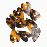 Pendentif coeur en acétate 29mm