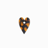Pendentif coeur en acétate 29mm