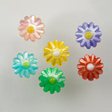 Perles Marguerites nacre 10mm couleurs mélangées